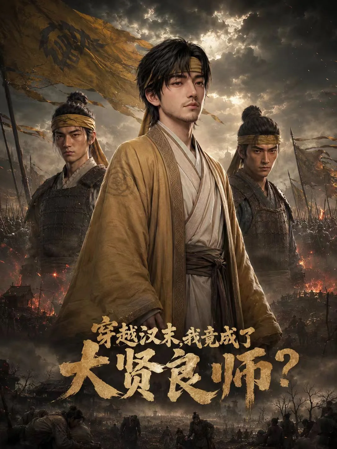 《穿越汉末,我竟成了大贤良师?》AI漫剧海报